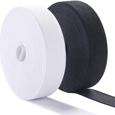 10 Meter Sy Elastiskt Band Kraftig Stretch Hög Elasticitet Stickat Elastiskt Band för Sömnad Midjeband Elastiskt Vitt Svart