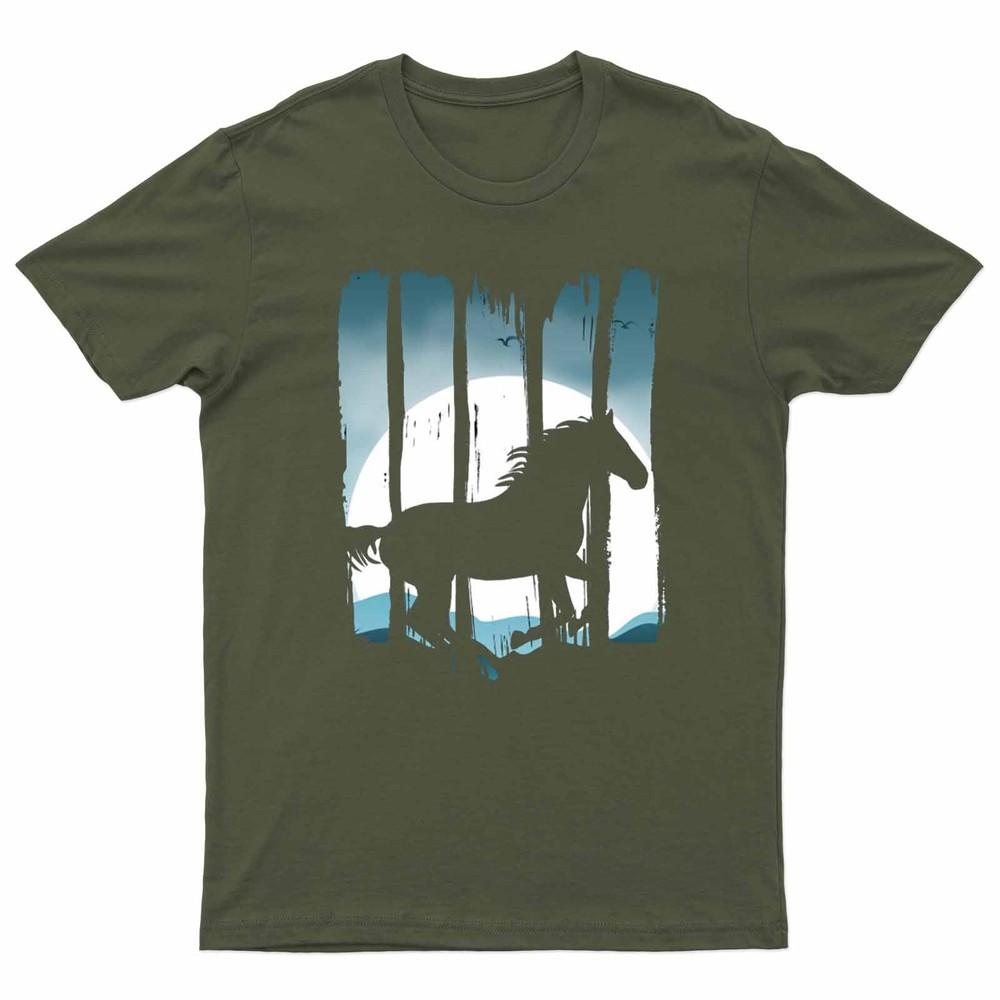 Beautiful Horse Galloping On Sand Classic Unisexs TShirt Dg P1Pr 2XL
