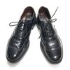 Vintage England Unknown Brand Wingtip Business Shoes Black 9.5 28.0(USED)