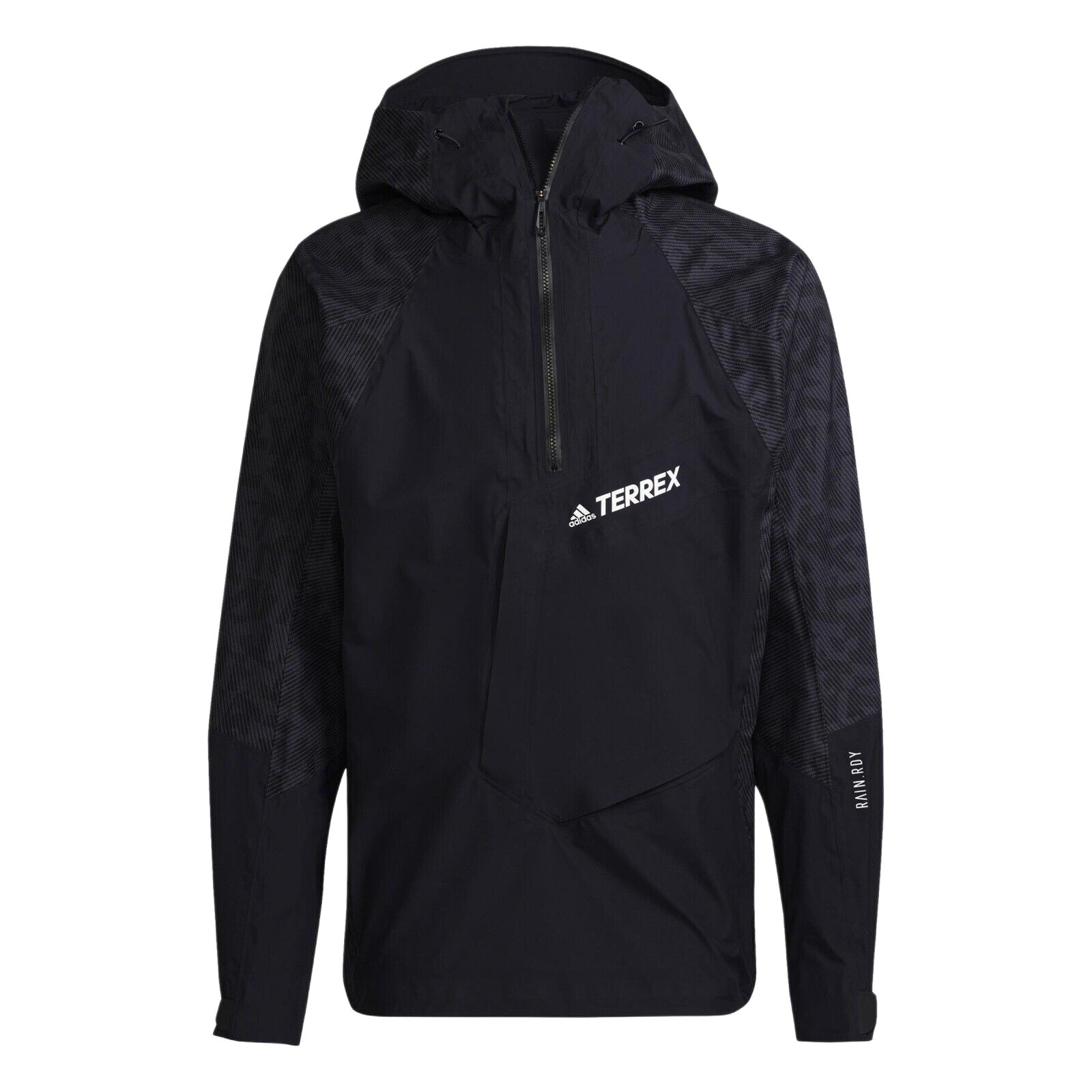 

Adidas Techrock Primeknit Повседневная Водонепроницаемая Куртка с Капюшоном и Длинным Рукавом Мужские Куртки Черный HH8902 S