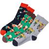 Christmas Reindeer Dinosaur Mid-Calf Socks - Trendy Men's & Women's Owl Design