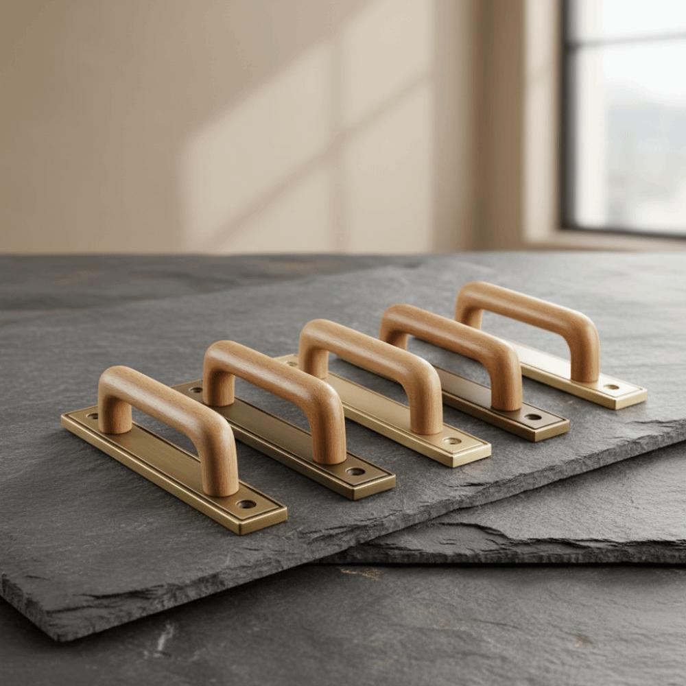 Antique Solid Wood Cabinet Handle Decorative Cabinet Pull Cabinet Doors Retro Pull Handle  Cupboard