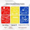 Children's Educational Painting Stencils: DIY Plastic Templates for Early Education