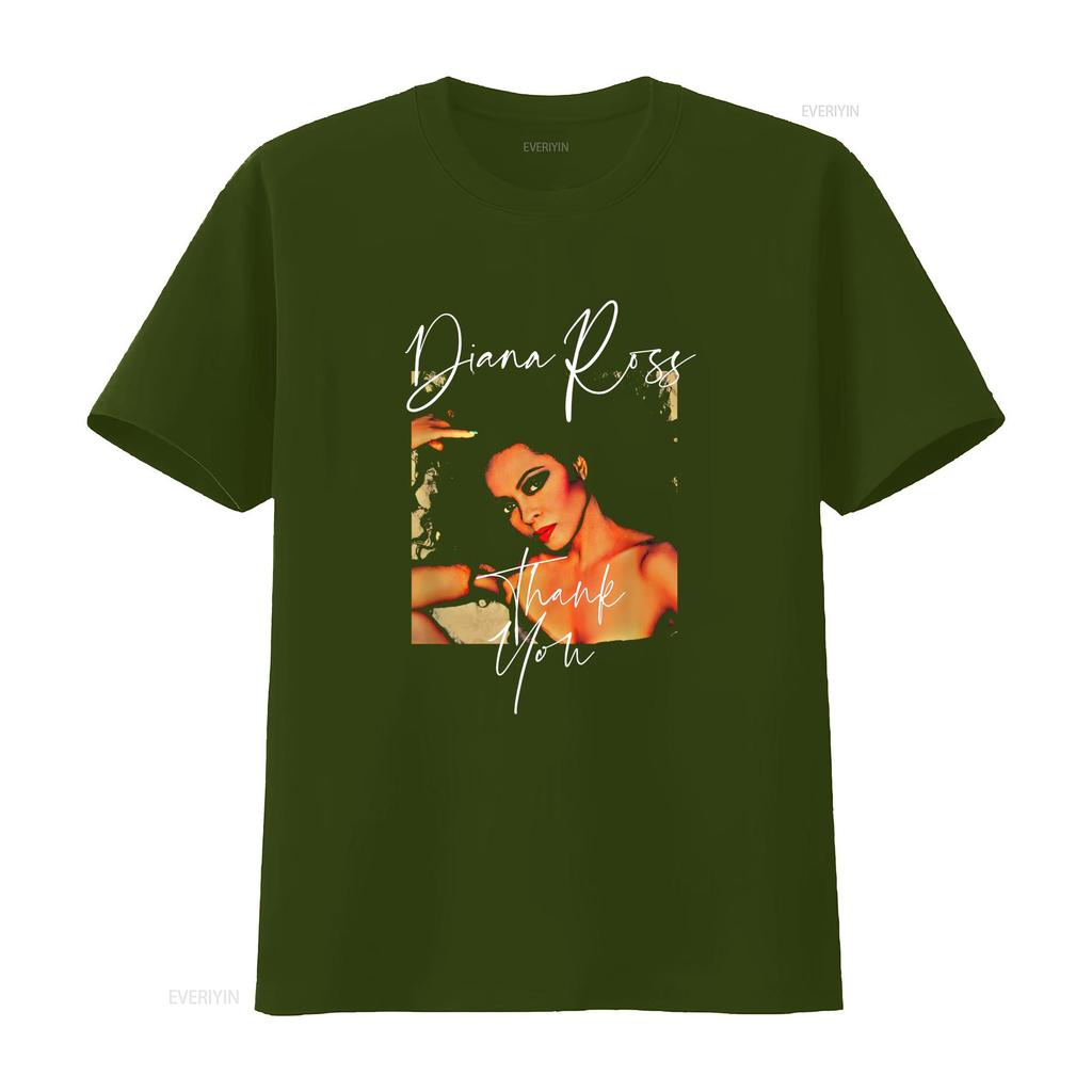 Diana Ross T Shirt arT Thank You new HOT best vintage Washed Unisex Stretched Top For Everyday Wear Breathable Casual Soft