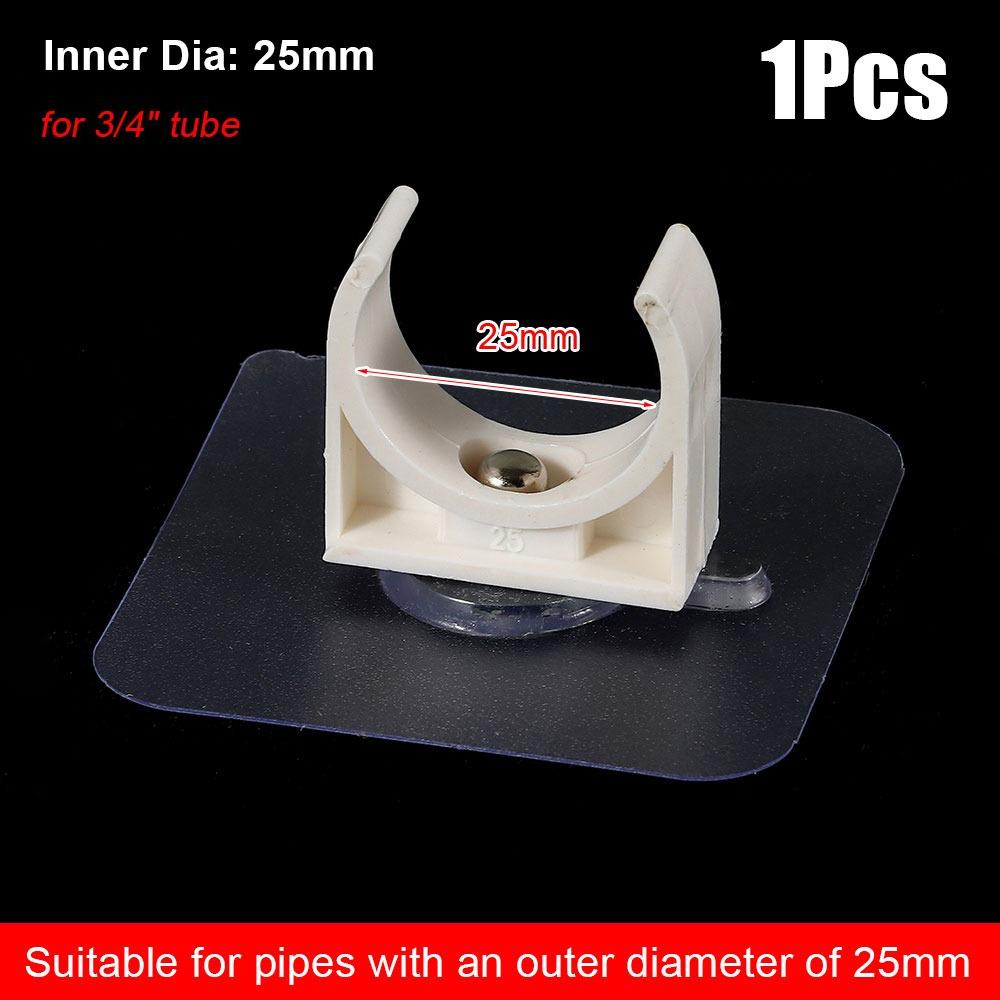 1/5Pcs Punch-free Self-adhesive Pipe Clamp Garden Irrigation Tube Clip Connector Water Tube Holder