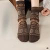 Ethnic-style Socks for Women in Autumn and Winter, Retro Ethnic-style Thigh-high Socks, Thickened Warm Thigh-high Socks, Trendy Socks, Pile Socks