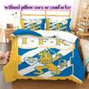 IFK Göteborg football Pattern Bedding,Quilt Set Quilt Cover Pillowcase Home Birthday Gift (1*duvet cover+2*pillowcase,without core)