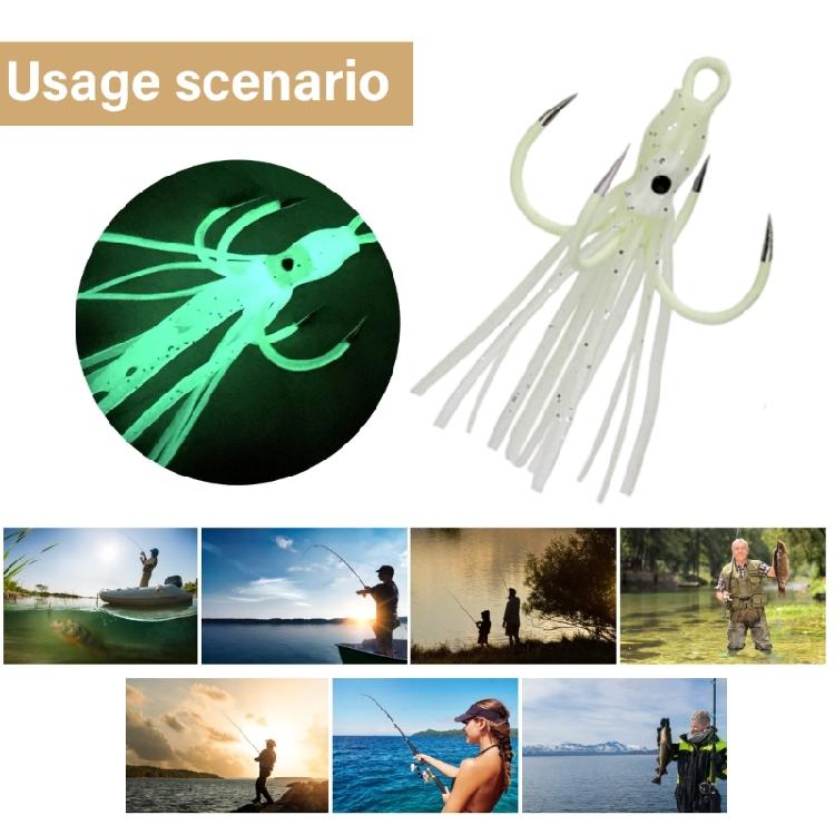 Fishing Wobbler Artificial Baits Crankbait Lure Fishing Tackle Accessories Glow Soft Jig Squid Skirt Baits