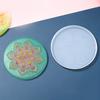 WTEMPO Epoxy Resin Embossing Molds Set DIY Bohemian Style Coaster Making Molds Creative Patterned Silicone Molds Circular Groove Teacup Mats Molds