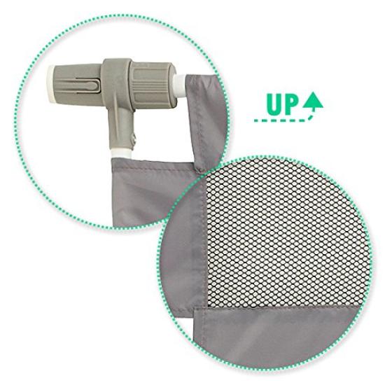 Nishimatsuya Simple Baby 1 Piece [SmartAngel] Fence, Small, Gray, (x 1)