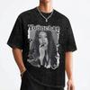 Yoonchae Katseyes Kpop Girl Group T Shirt Washed Short Sleeve Harajuku T-Shirts Men Women Streetwear Graphic Printed Tee Shirt