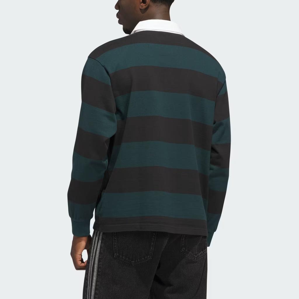 adidas Originals Polo Shirt Men's Black/Aurora Ivy Green KF5068-