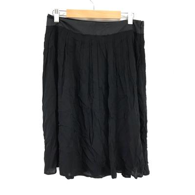 Theory Luxe Silk 94% Lined Knee Length Rayon Skirt [Size 38/M/Black] Women’s Skirt(USED)