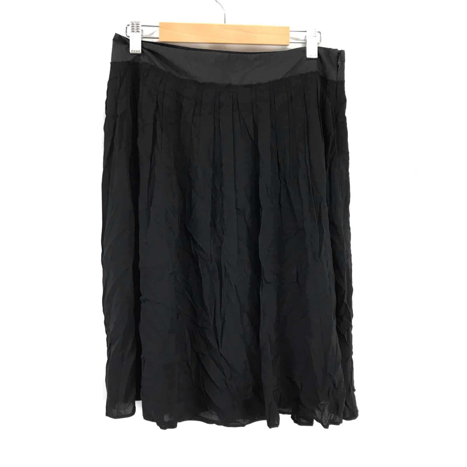 

theory luxe Silk 94% Lined Knee Length Rayon Skirt [Size 38/M/Black] Women’s Skirt(USED)