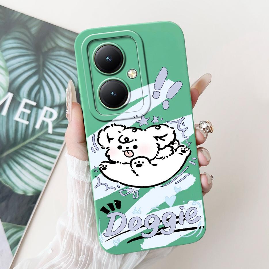 For Vivo Y27 4G Case V2249 Lovely Panda Cartoon Cover Shockproof Soft Silicone Phone Case For Vivo Y27s Y 27 S VivoY27 5G Bumper