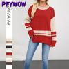 Women's Fashion Casual Autumn Winter Long Sleeve O-Neck Loose Sweaters
