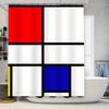 Brightly Colored Rectangular Shower Curtain Modern Design For Bathroom Decoration Easy Installation Maintenance Home Decor Item