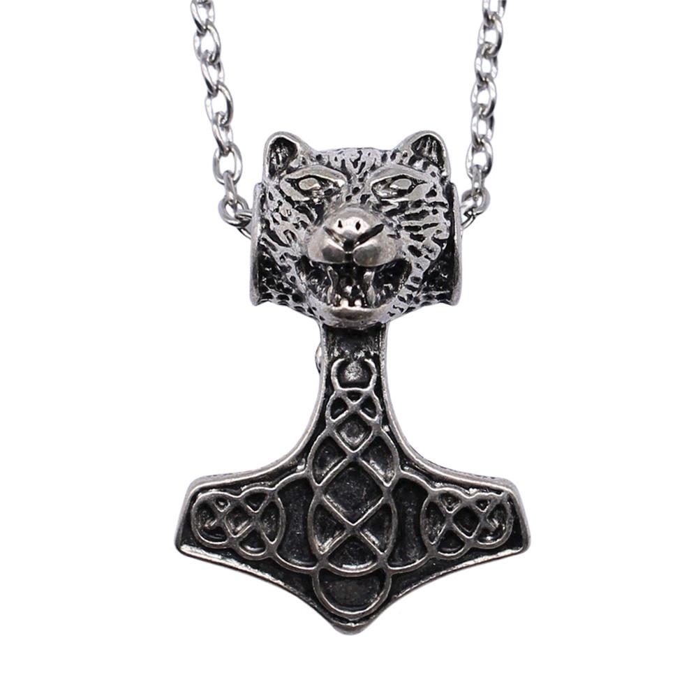 Witch Knot Pendant Necklace Wiccan Celtic Occult Protection Jewelry 45cm or 70cm long chain
