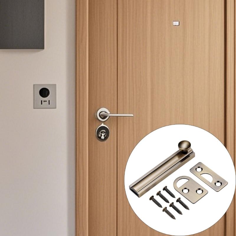 Barn Door Security Locks Replacement Sliding Lock Bolt Latches Hasp Bathroom Home Security Latches Easy to Install