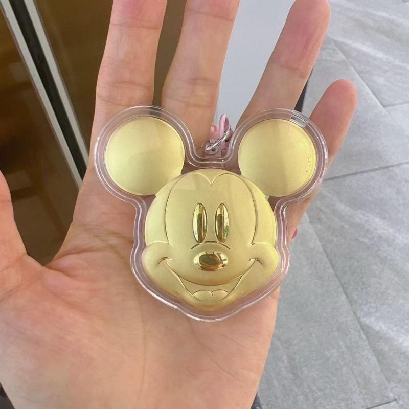 Mickey Mouse 20mg Pure Gold Keychain Pendant - Creative Cartoon Design for Phone or Car No Gold