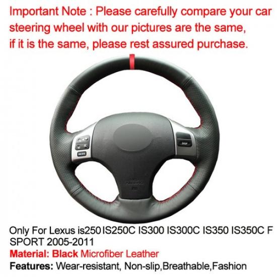 Hand Sewing Car Steering Wheel Cover For Lexus IS IS250 IS250C IS300 IS300C
