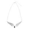 Fashion Angel Wings Pendant Necklace Aesthetic Punk Jewelry Thick Chain Necklaces for Women Men Teen Girls Party Decor