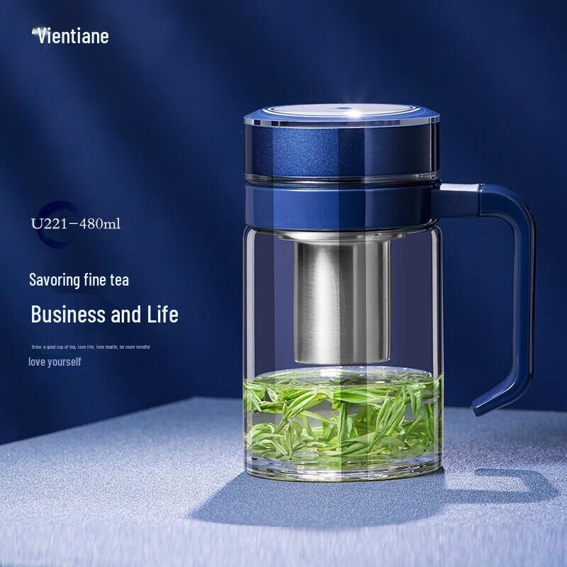 U221 Borosilicate Glass Mug with Handle
