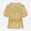 Thursday Island Women Flower Pattern Banding Blouse T264mbl274w