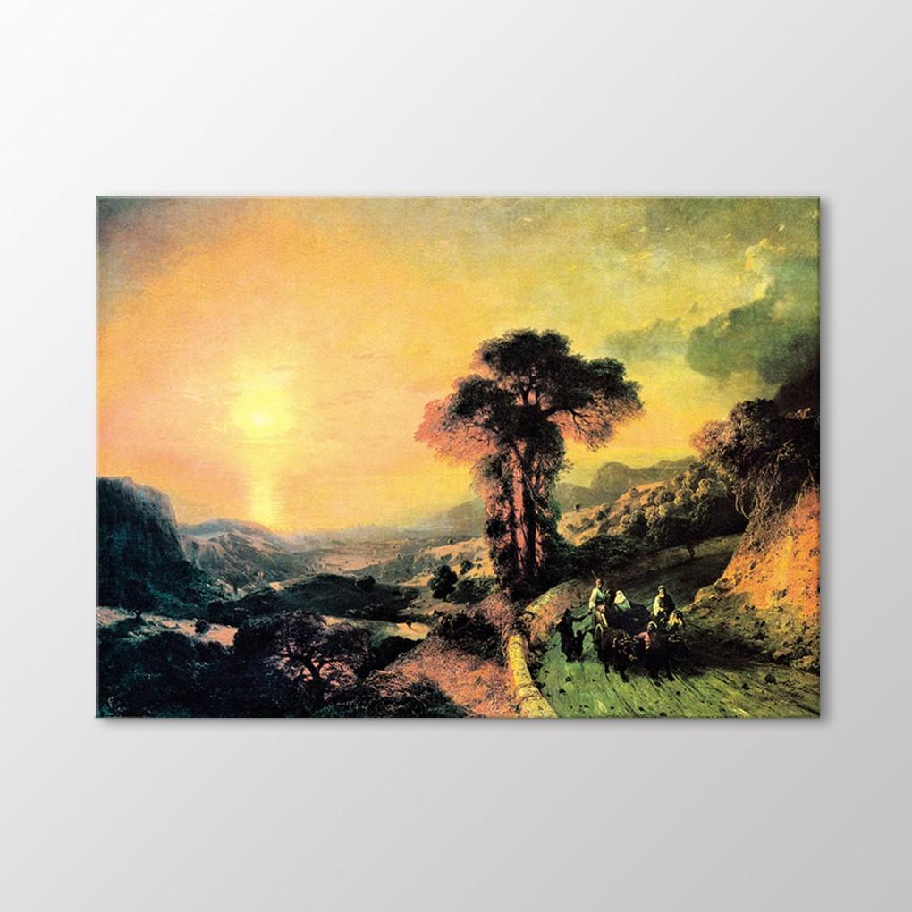 

Закат на море и горы, 1864 г. Живопись