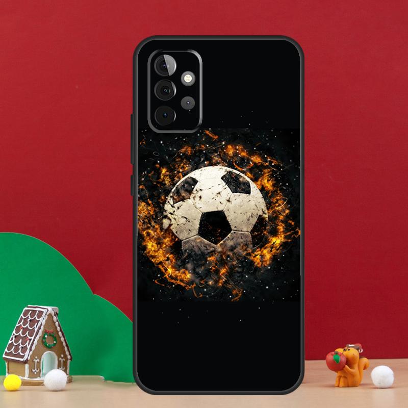 Football Soccer Ball Case For Samsung Galaxy A55 A52 A32 A12 A33 A06 A16 A26 A36 A56 A15 A53 A13 A34 A54 A14 A17