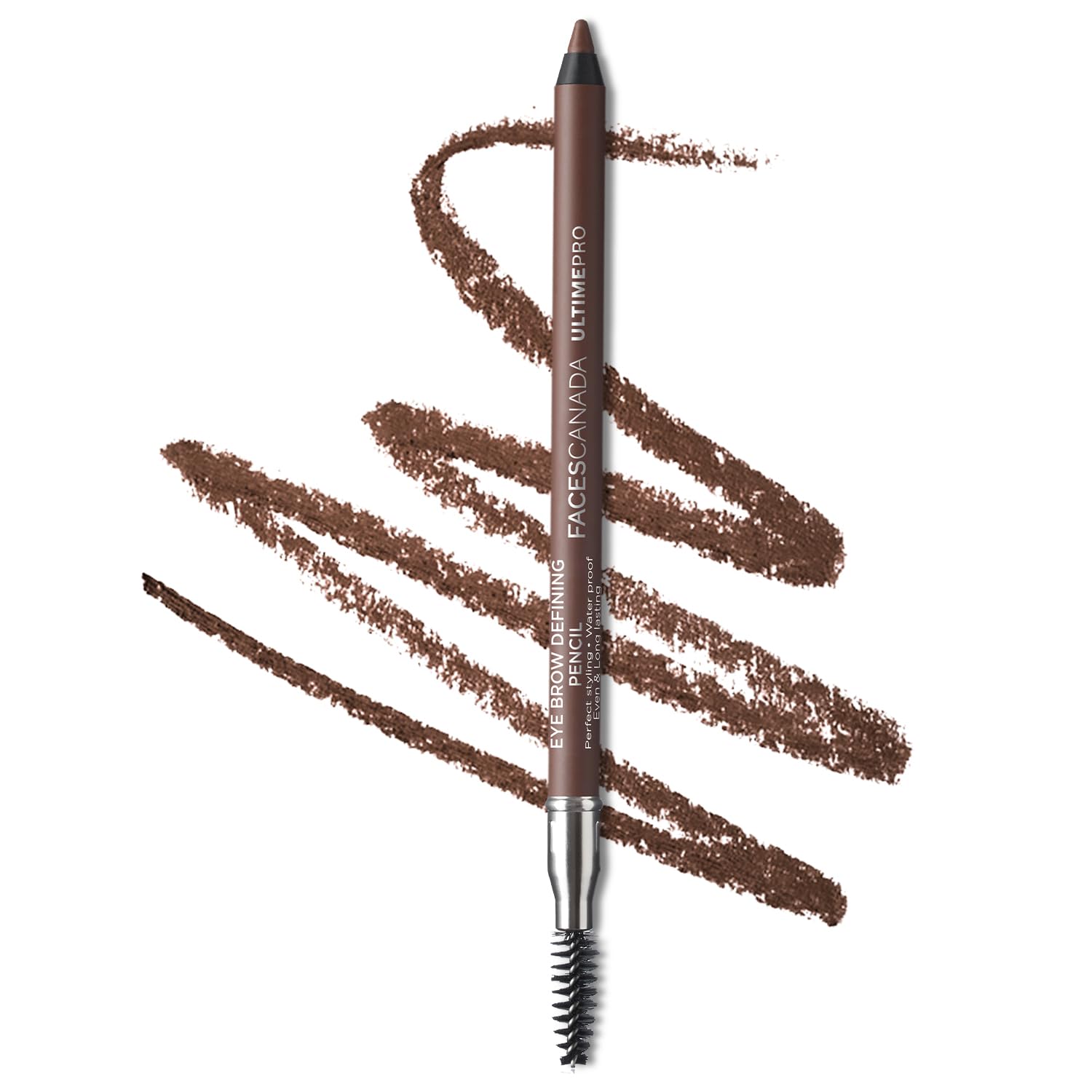 

FACES CANADA Ultime Pro Eyebrow Defining Pencil - Dark Brown 02, 1.2 g | Gel Gliding, Long Lasting Color Pay Off | Natural Looking Brows | With S