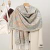 New Shawl Warm Winter Scarf Hijab Women Print Paisley Cashmere Pashmina Thick Wrap Head Neck Foulard Luxury  Blanket Echarpe
