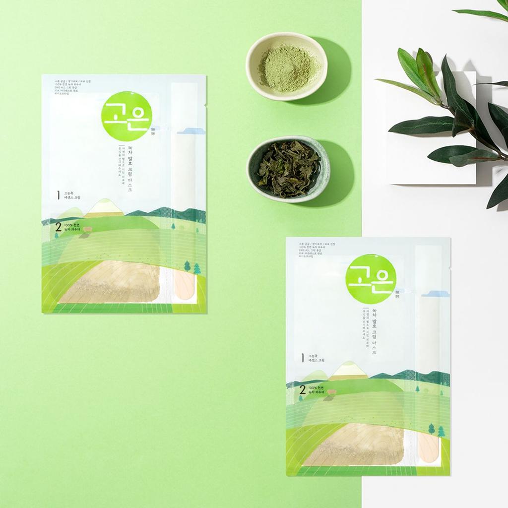 Goeun Green Tea Fermented Moisturizing Skin Soothing Cream Wash-Off Mask