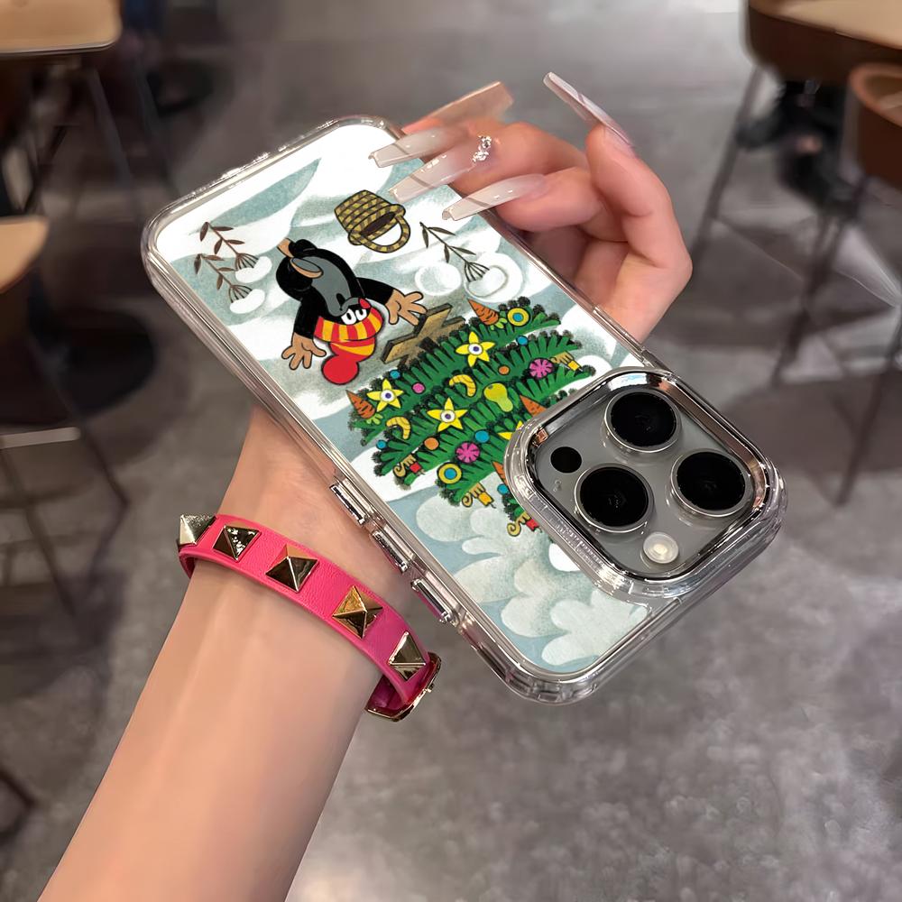 

Anime Krtek Phone Case For IPhone 17 Air 16 15 14 13 12 11 Pro Pro Max Plus Transparent Soft Cover iPhone17 Pro Max
