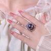 Ring Hua Mei Imitates Pearl Hollow Zircon Internet Famous Style Tahiti Fashion Sense Light Luxury Australian White Jewelry