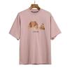 SS Cartoon Bear Print T Shirt Loose Fit Unisex Casual Short Sleeve Tops