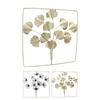 Ginkgo Leaves Wall Decoration Wear Resistant Northern Europe  Lightweight Iron Metal Leaf Wall Decor Vivid for Bedroom