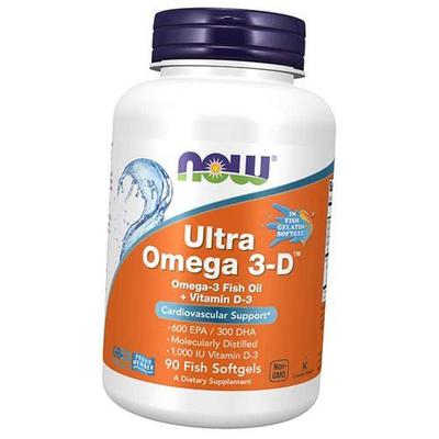 Ultra Omega-3 mit Vitamin D3, Ultra Omega 3-D, 90 Gelkapseln (67128012)