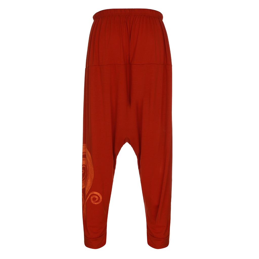 Herren Haremshose Unifarben Locker Bedruckt Freizeit Lange Hose