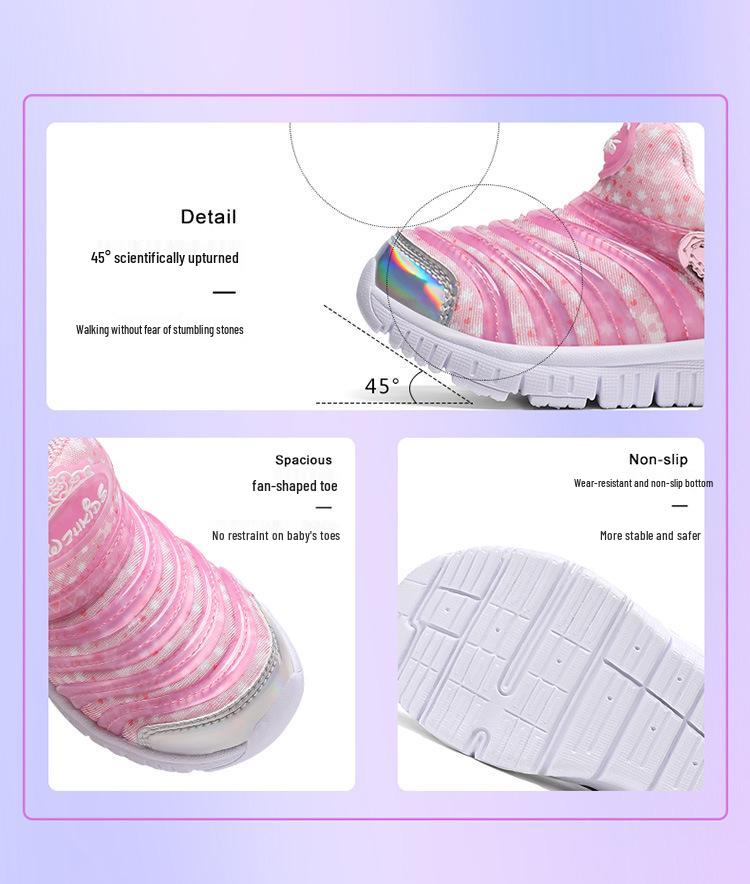 Leichte Atmungsaktive Slipper für Kleinkinder & Kleine Kinder: Unisex Low-Top Sportschuhe für Frühling & Herbst