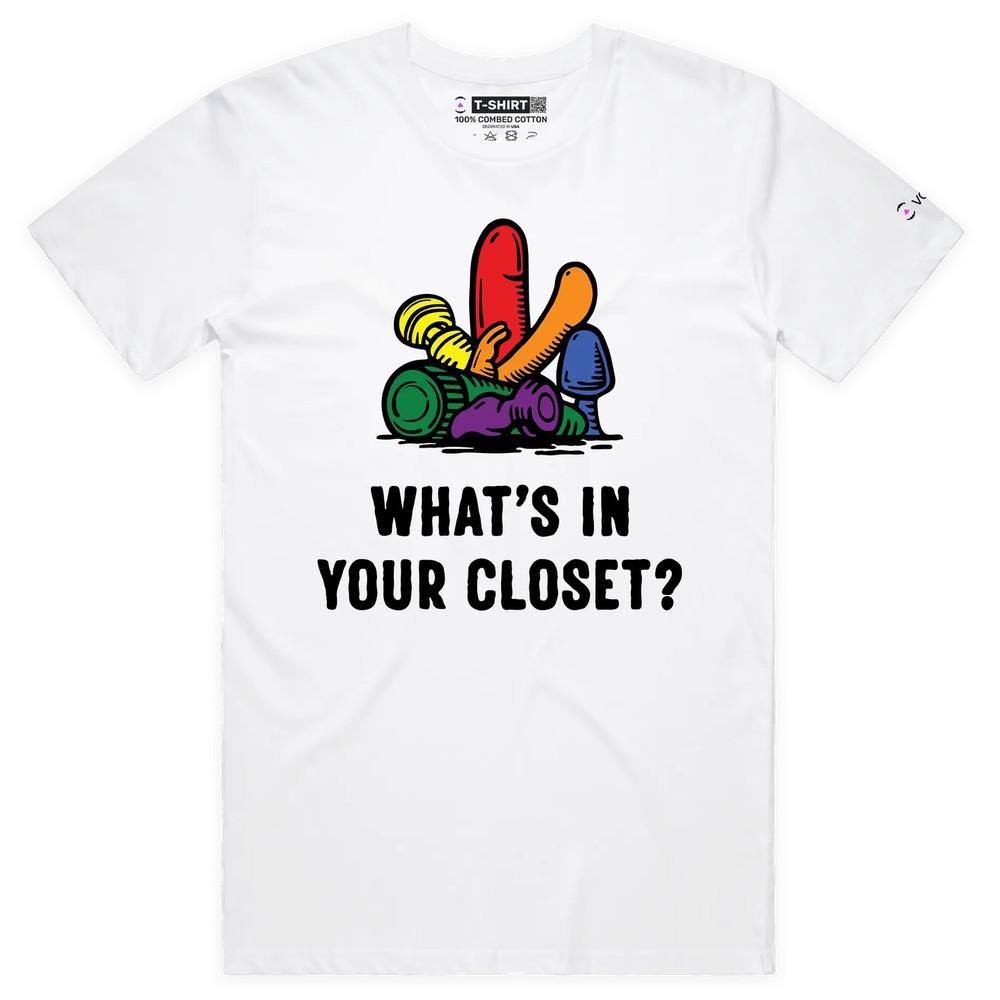 

VOICEART Coming out of Closet Funny LGBTQ Pride T-Shirt with Premium Graphic v2 4XL