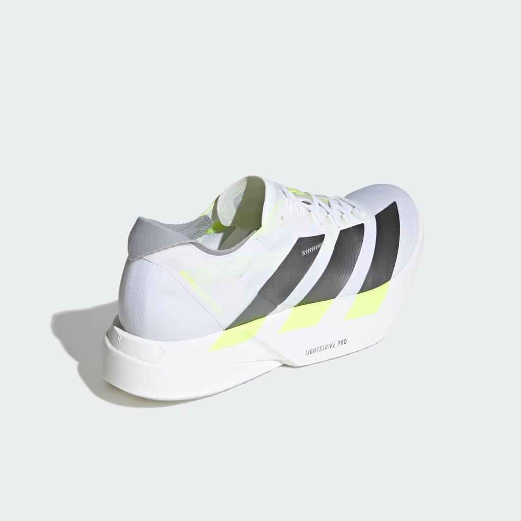 adidas ADIZERO ADIOS PRO 4 KJ7036 Men's Performance Sports Shoes Cloud White / Iron Metallic / Solar Yellow