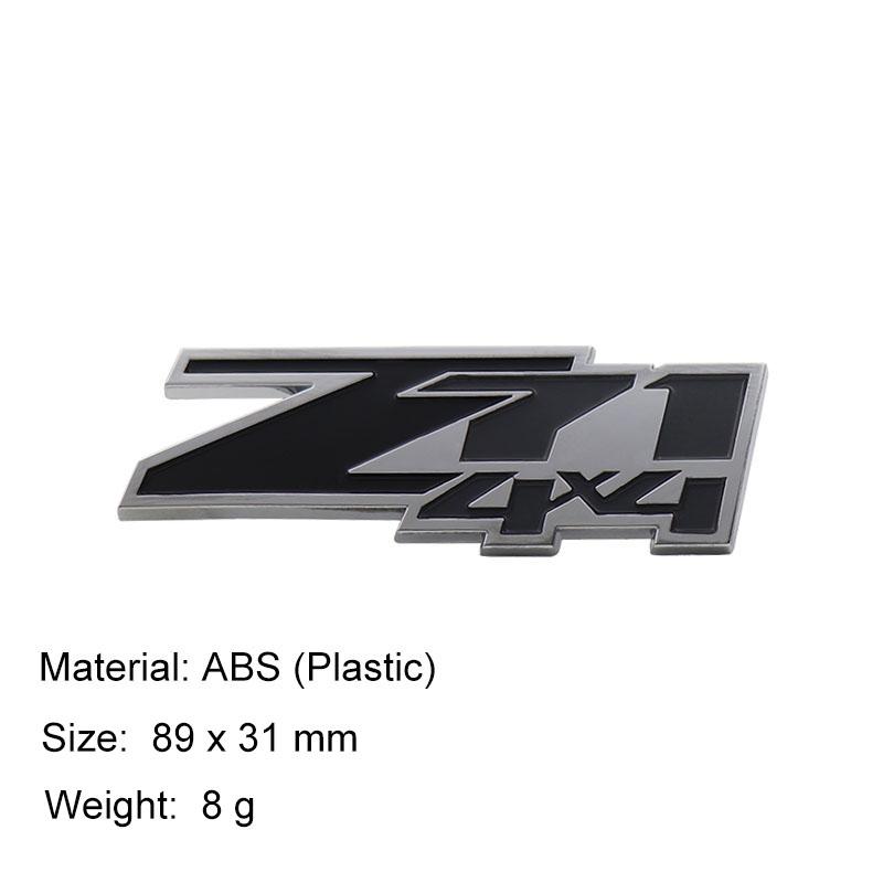 3D Premium Z71 4x4 ZL1 OFF ROAD for Z71 4x4 ZL1 Z71 OFF ROAD Car Engine Hood Fender Trunk Tail Rear Decal Emblem Badge Sticker