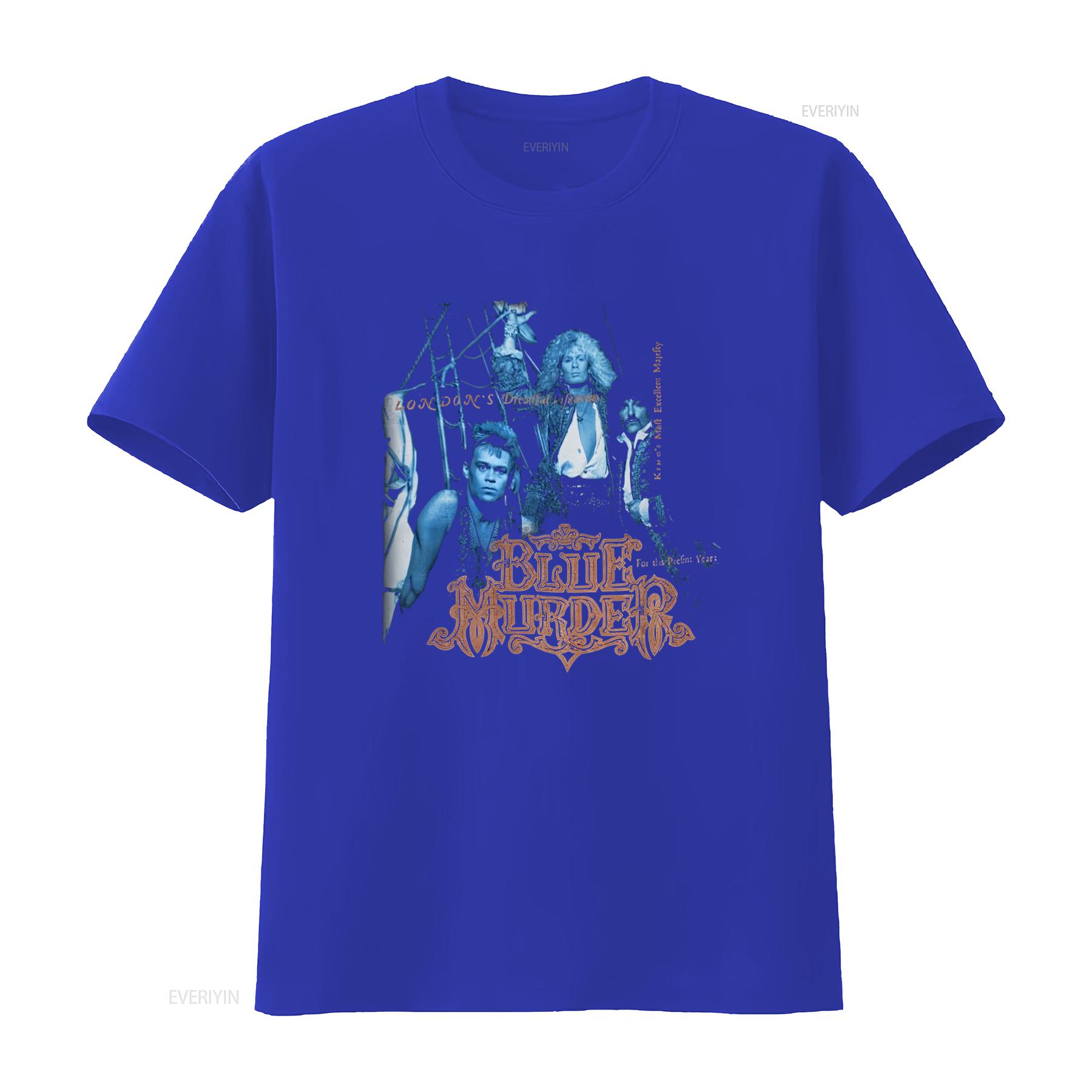 1989 Vintage Blue Murder Band World Tour T Shirt Medium Size Rock n Roll Style vintage Washed Breathable Casual Unisex S