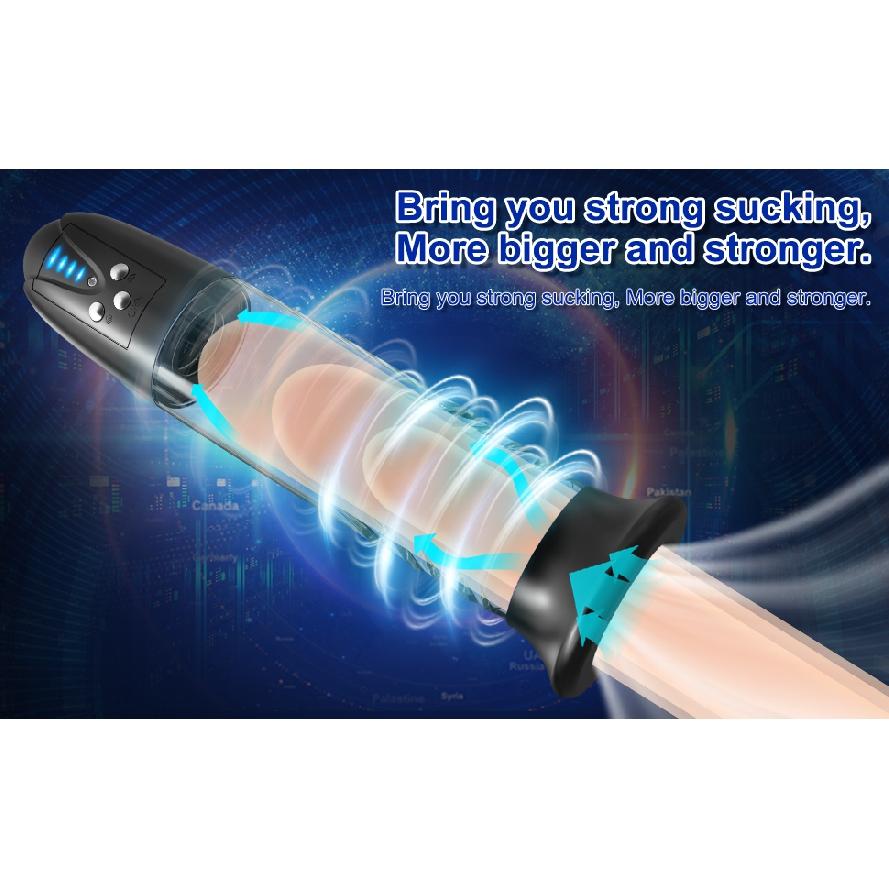 Elektrische Penispumpe Sexspielzeug für Männer Männlicher Masturbator Penis Extender Penis Vakuumpumpe Penisvergrößerung Enhancer Massagegerät