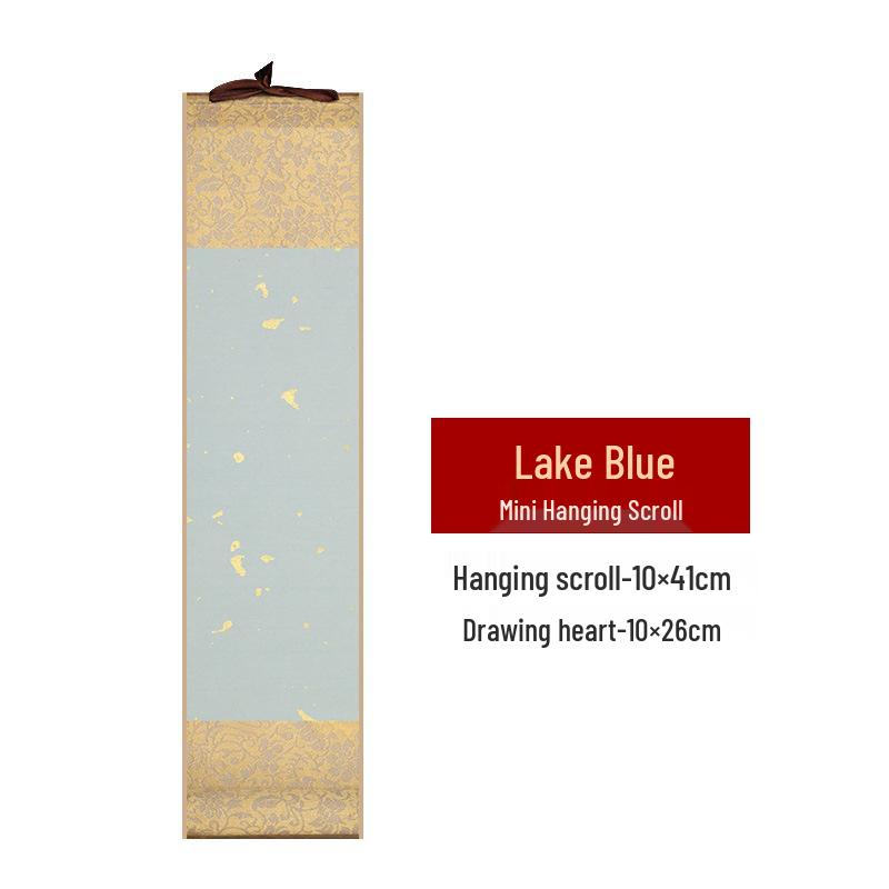 Mini Hand-Painted Hanging Scroll On Semi-Sized Xuan Paper for Calligraphy and Art