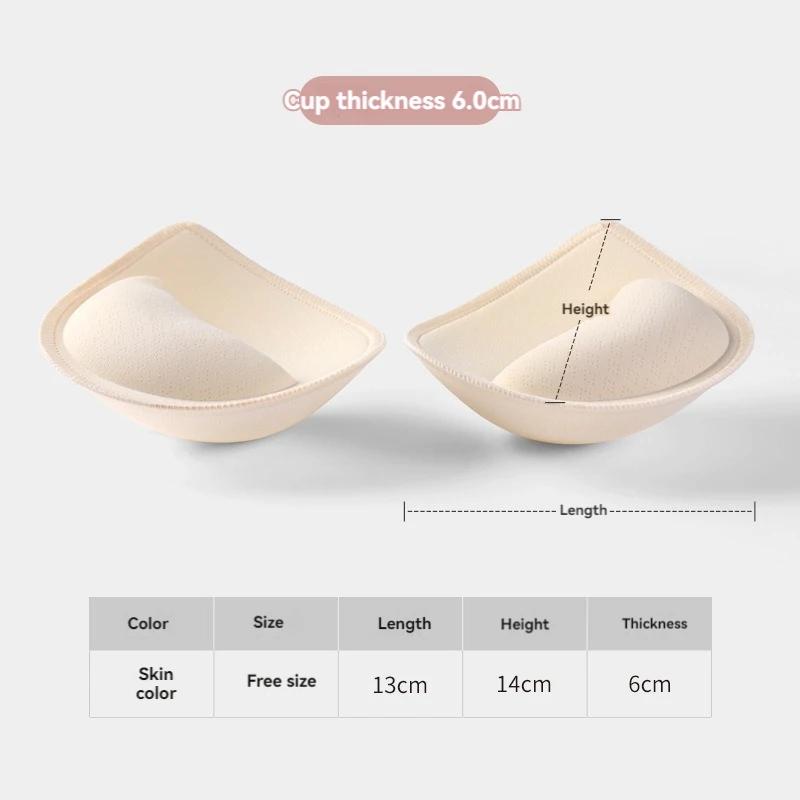 

5 6 3 Cm Sponge Padded Bra Thick Push Up Bra Pads Inserts Women Underwear Breast Lift Breathable Bra Pad Lining Swimsuit Insert One SIize