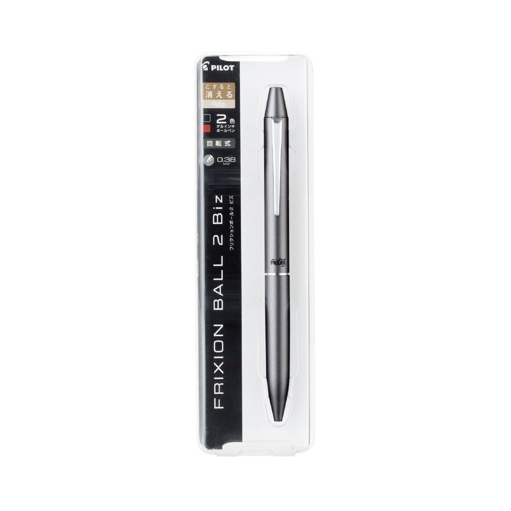 PILOT Multi-Color Ballpoint Pen, FriXion Ball 2 Biz, 0.5mm, Gray LFBT3SUFGY