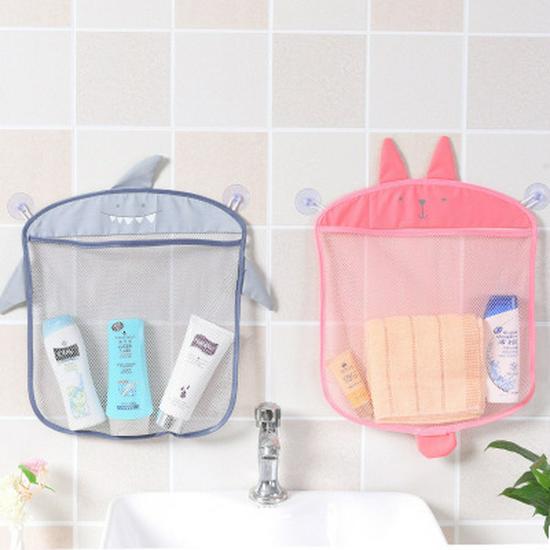 Baby Bath Mesh Toy Storage Bag - Hanging Basket Organizer for Bathroom