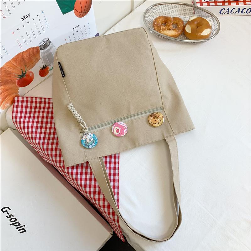 Canvas Bag Women's 2025 New Bag Shoulder Bag Handbag Premium Tote Bag Cloth Bag Student